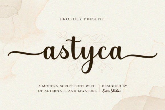 Astyca Script: A Romantic Typeface for Modern Branding