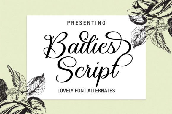 Bailies Script: The Perfect Typeface for Polished Brand Identity