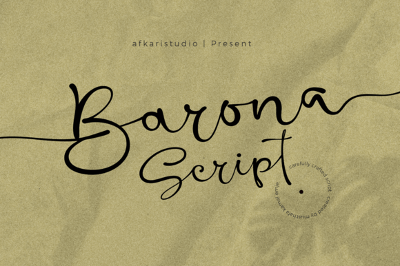 Barona Script: A Handwritten Typeface for Elegant Editorial Design