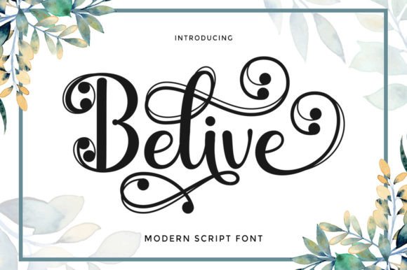 Belive Script: A Modern Typeface for Editorial Excellence