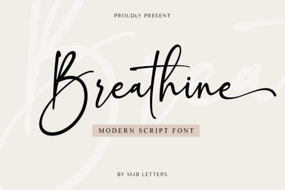 Breathine: The Elegant Script Typeface for Modern Web Design