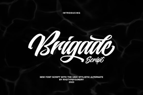 Brigade Script: A Premium Typeface for Campaign Design