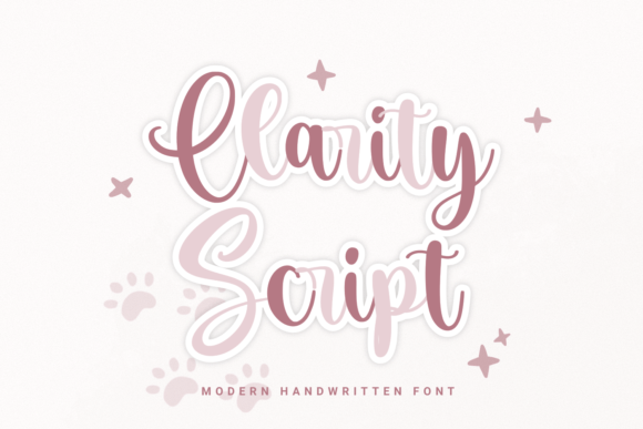 Clarity Script: The Perfect Handcrafted Typeface for Your Crafts