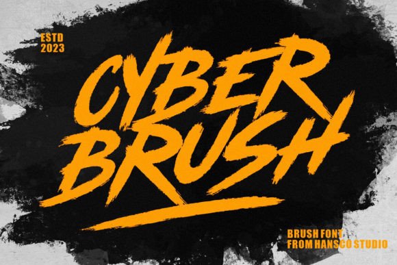 Cyber Brush: The Bold Handwritten Typeface for Modern Branding