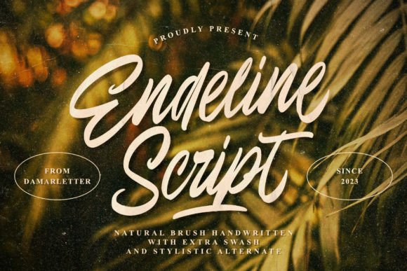 Endeline Script: A Chic Typeface for Modern Editorial Design