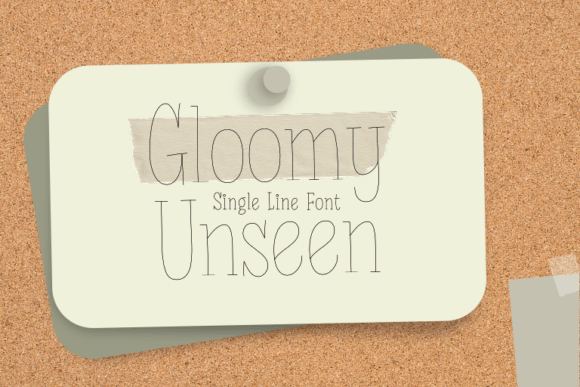Gloomy Unseen: The Casual Typeface for Authentic Branding
