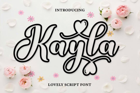 Kayla Outline: The Perfect Handwritten Typeface for Crafters