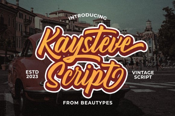Kaysteve Script: The Vintage Typeface That Brings Handmade Goods to Life