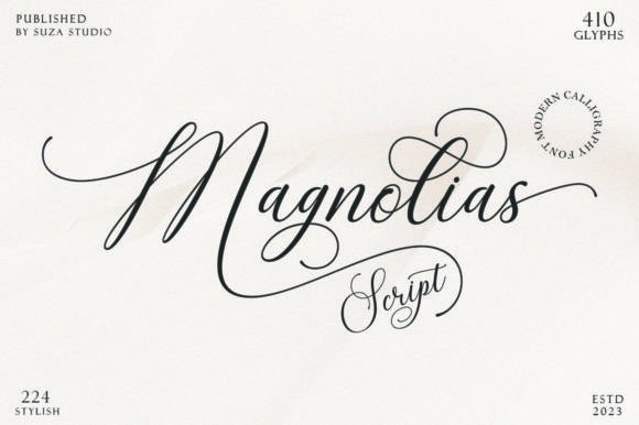 Magnolias Script: The Modern Typeface for Polished Brand Identity