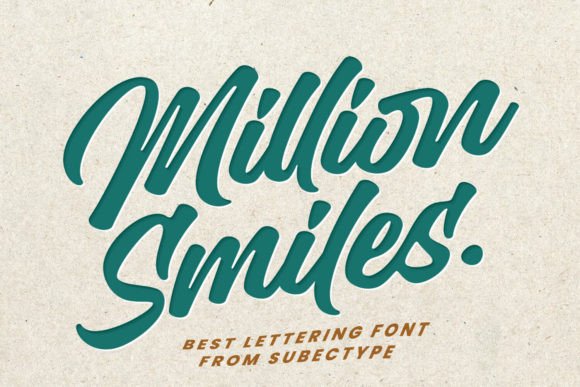 Million Smiles: The Perfect Typeface to Elevate Your Brand Identity