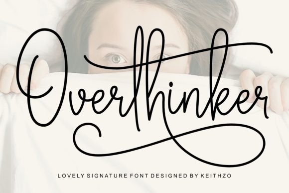 Overthinker: The Signature Typeface for Elegant Editorial Design