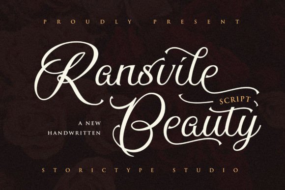 Ransvile Beauty Script: A Vintage Typeface for Elegant Branding