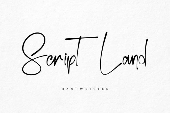 Script Land: A Handwritten Typeface for Modern Editorial Design