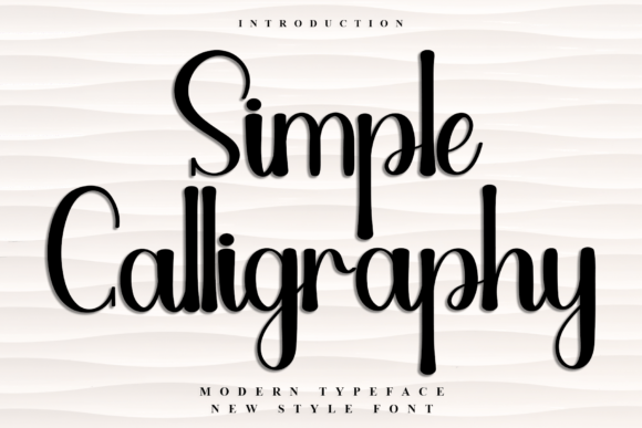 Simple Calligraphy: A Festive Typeface for Editorial Design