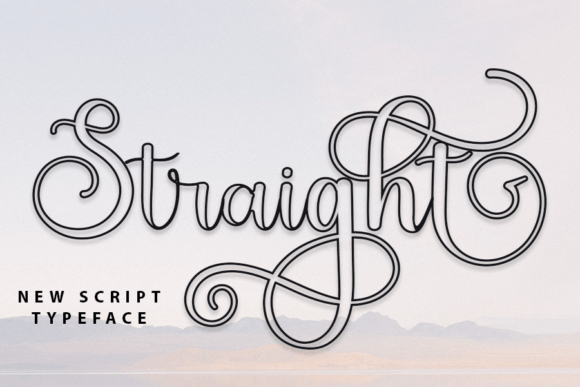 Straight Outline: The Handwritten Typeface for Modern Makers