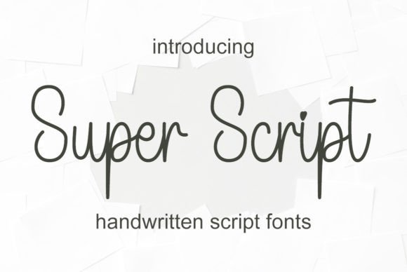 Super Script Typeface: A Whimsical Digital Design Gem