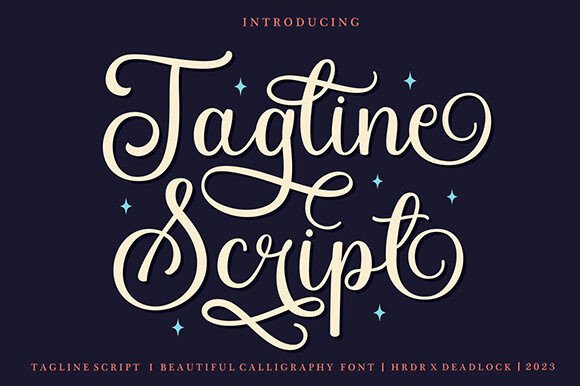 Tagline Script: The Romantic Typeface That Brings Brands to Life
